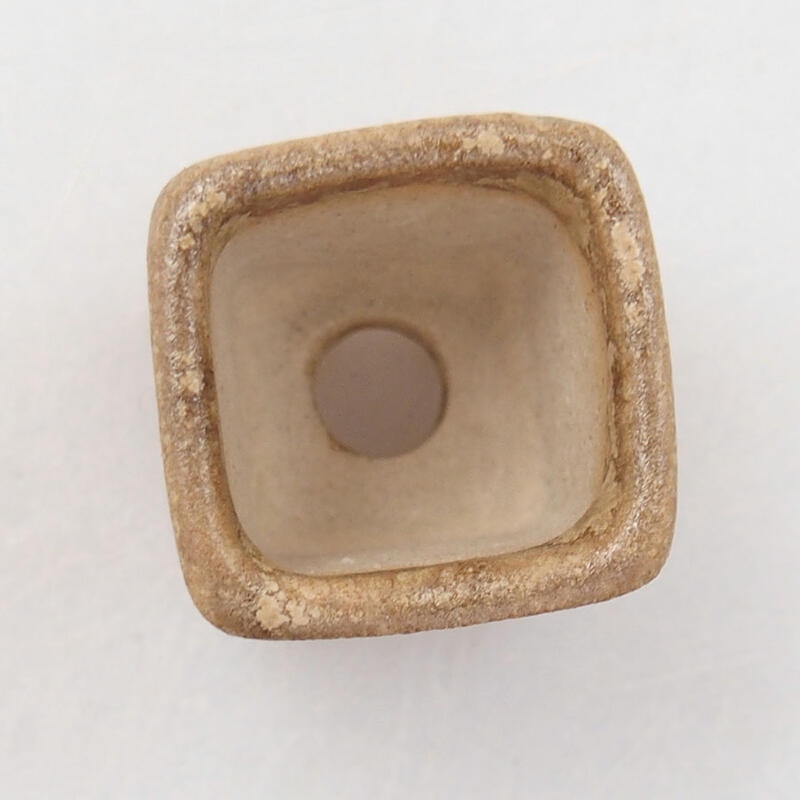 Mini-Bonsaischale 2 x 2 x 2 cm, Farbe braun