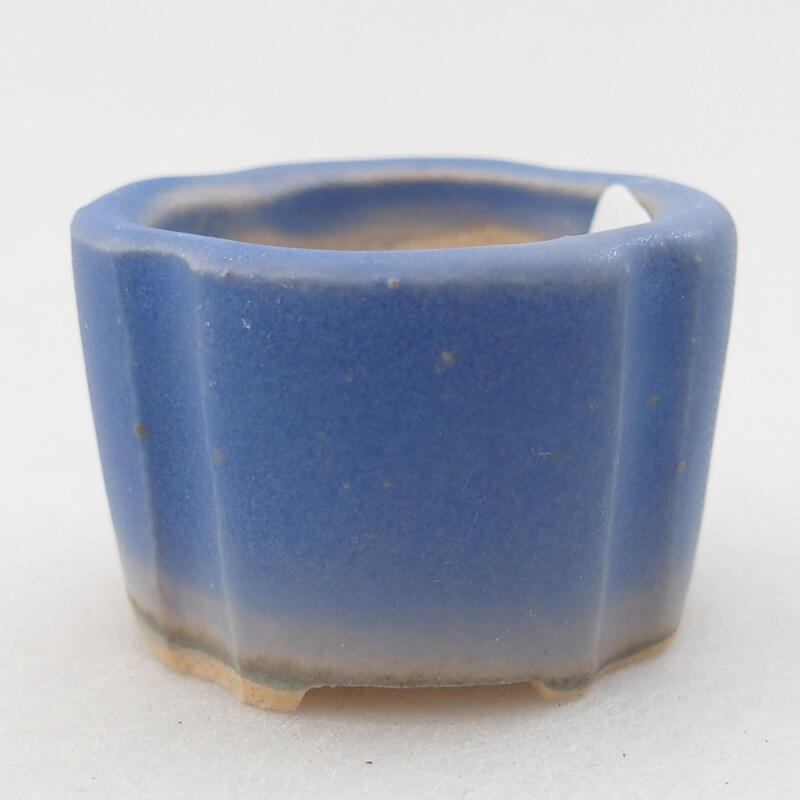 Mini-Bonsaischale 3,5 x 3,5 x 2,5 cm, Farbe blau