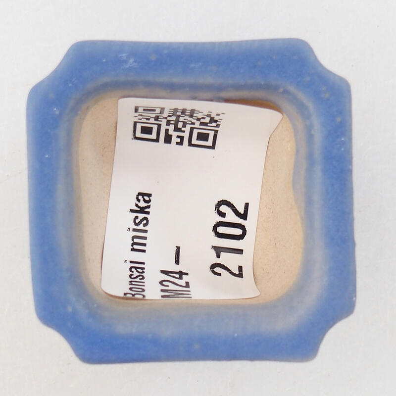 Mini-Bonsaischale 3,5 x 3,5 x 2,5 cm, Farbe blau