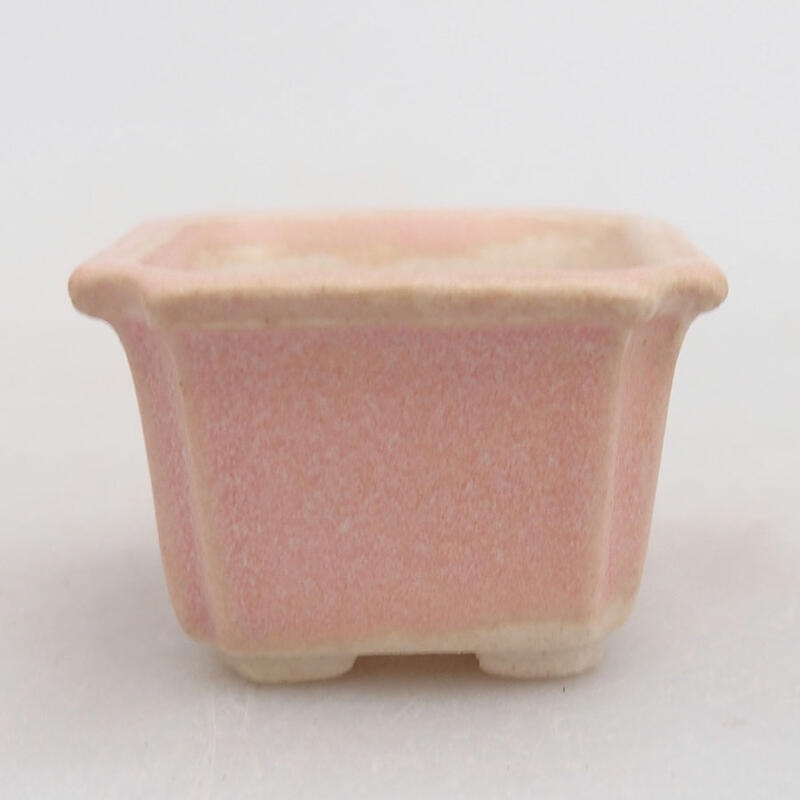 Mini-Bonsaischale 3,5 x 3,5 x 2,5 cm, Farbe rosa