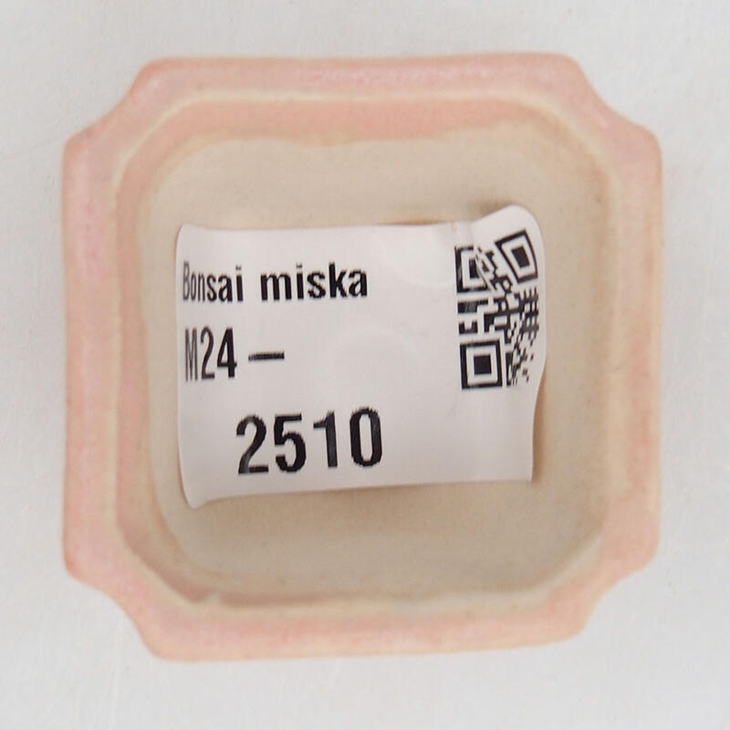 Mini-Bonsaischale 3,5 x 3,5 x 2,5 cm, Farbe rosa