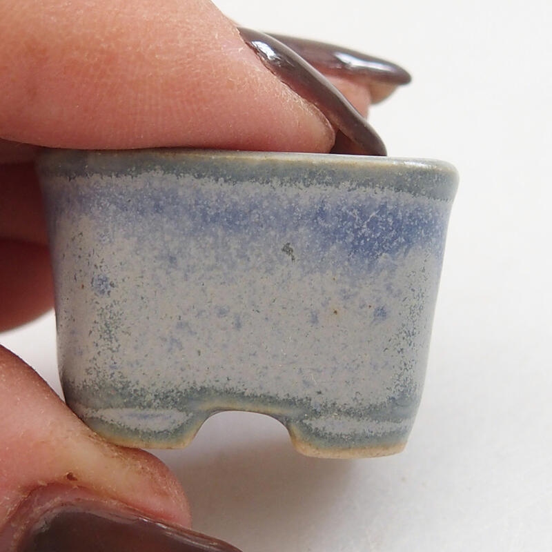 Mini-Bonsaischale 3 x 2,5 x 2 cm, Farbe blau