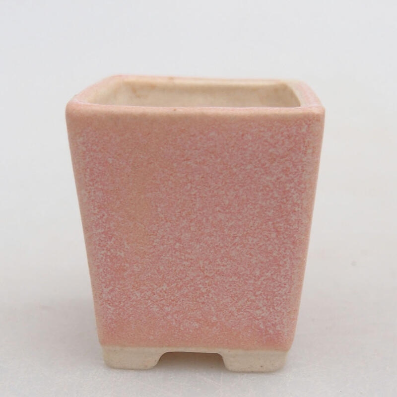 Mini-Bonsaischale 3 x 3 x 3,5 cm, Farbe rosa