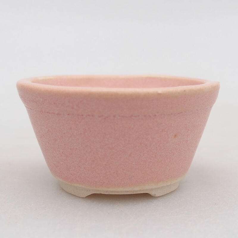 Mini-Bonsaischale 4,5 x 4,5 x 2,5 cm, Farbe rosa