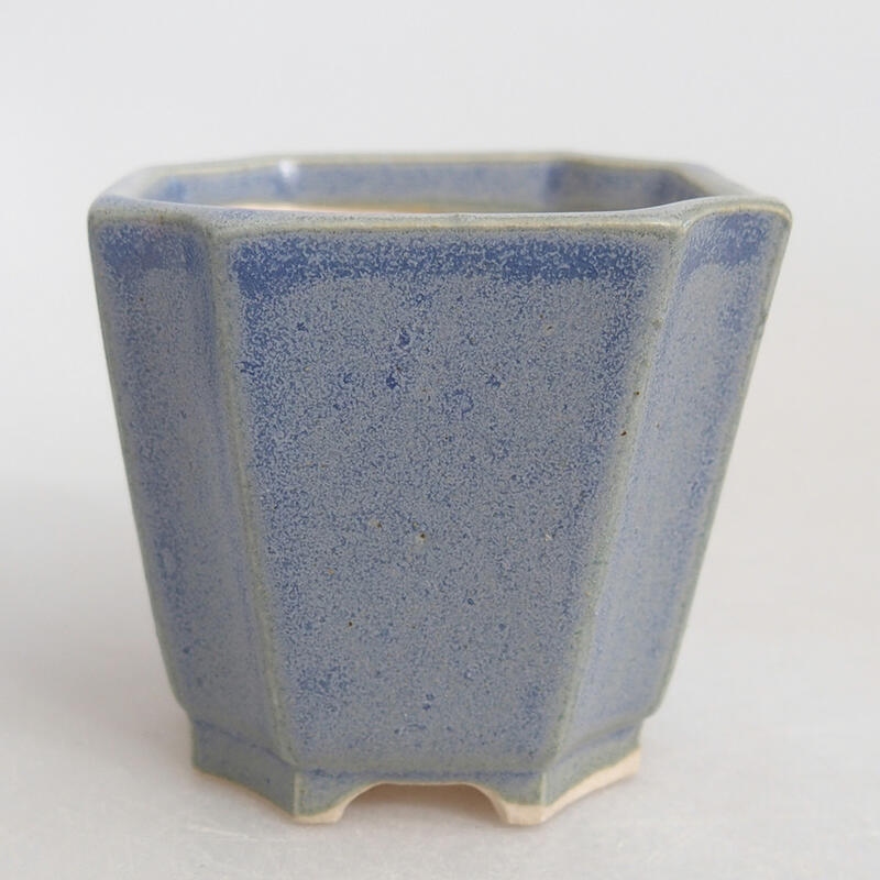 Mini-Bonsaischale 4,5 x 4,5 x 4 cm, Farbe blau