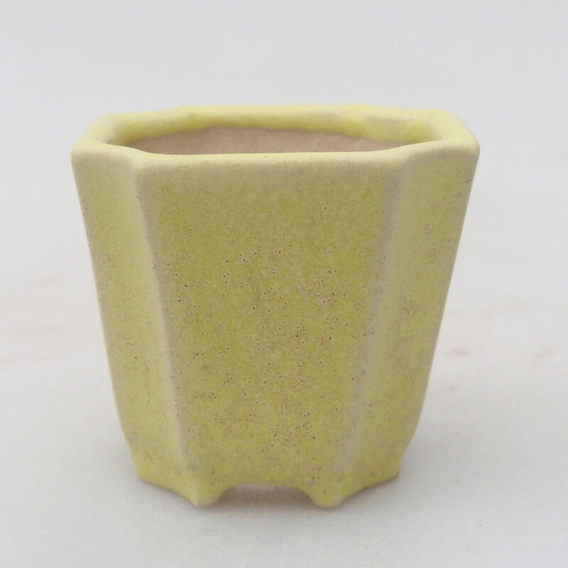 Mini-Bonsaischale 4,5 x 4,5 x 4 cm, Farbe grün