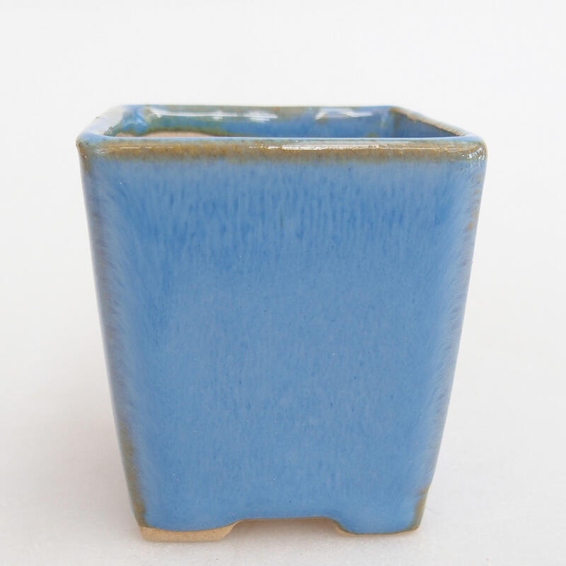 Mini-Bonsaischale 4,5 x 4,5 x 5 cm, Farbe blau