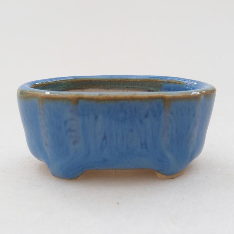 Mini-Bonsaischale 4 x 2,5 x 2 cm, Farbe blau