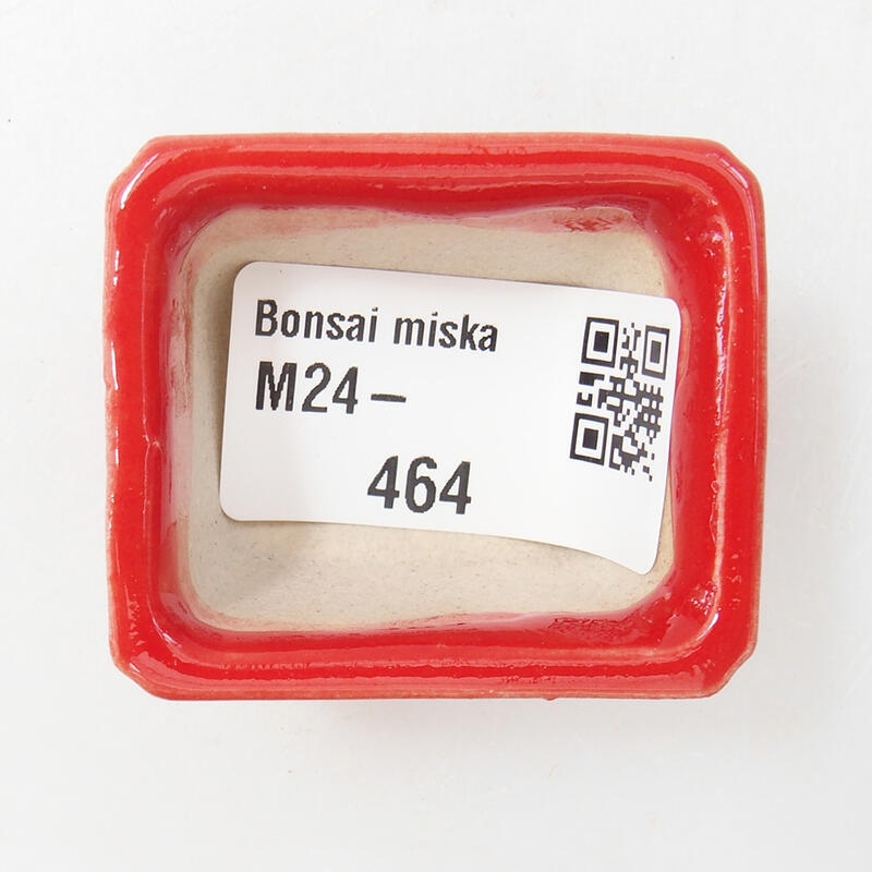 Mini-Bonsaischale 4 x 3,5 x 2,5 cm, Farbe Rot