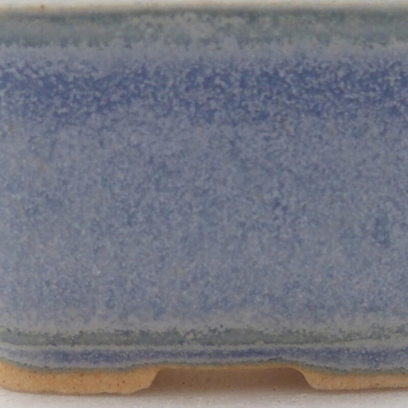 Mini-Bonsaischale 4 x 3,5 x 2,5 cm, Farbe blau