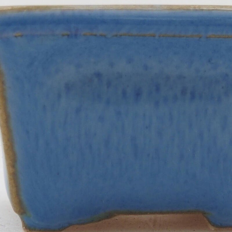 Mini-Bonsaischale 4 x 3,5 x 2,5 cm, Farbe blau