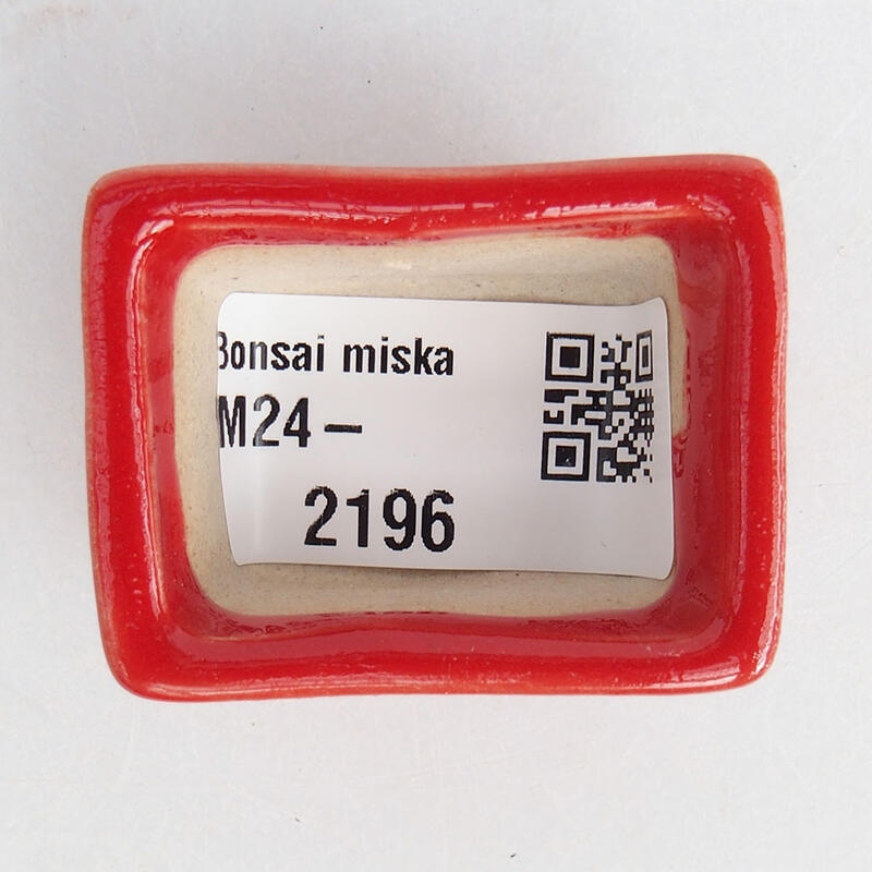 Mini-Bonsaischale 4 x 3 x 2 cm, Farbe rot