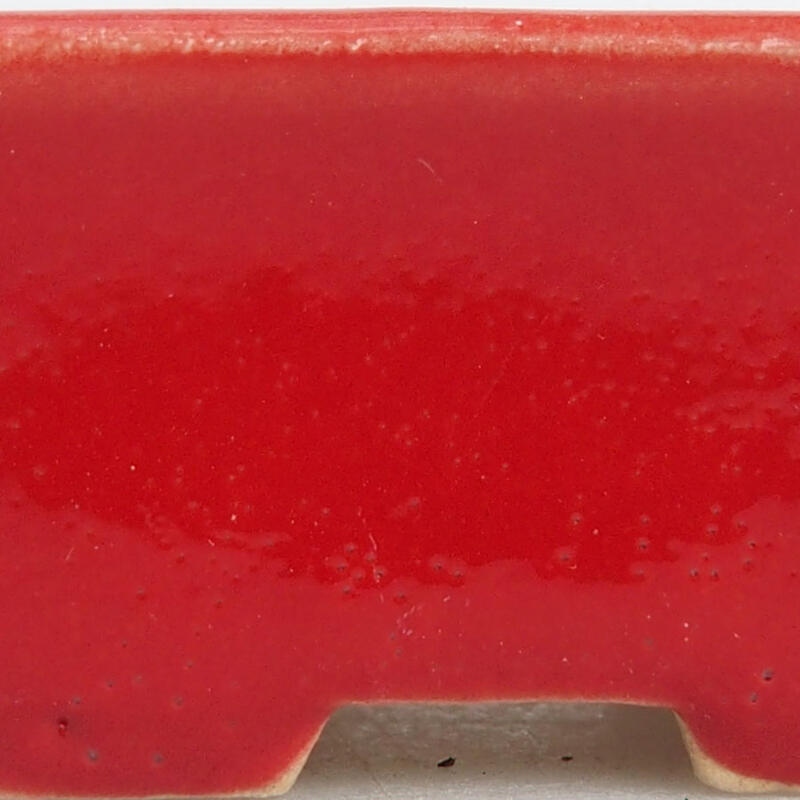 Mini-Bonsaischale 4 x 3 x 2 cm, Farbe rot