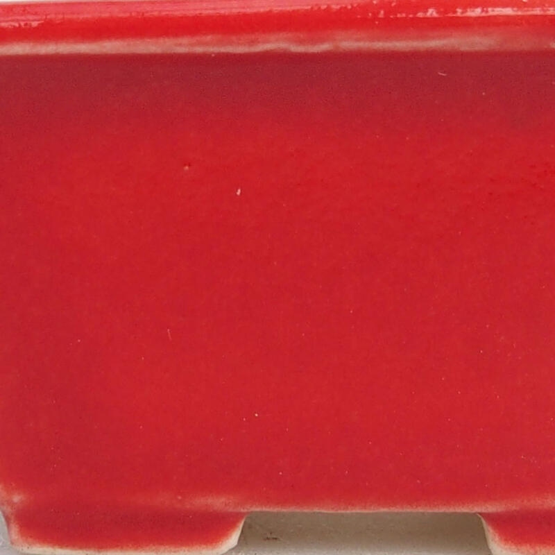 Mini-Bonsaischale 4 x 3 x 2 cm, Farbe rot