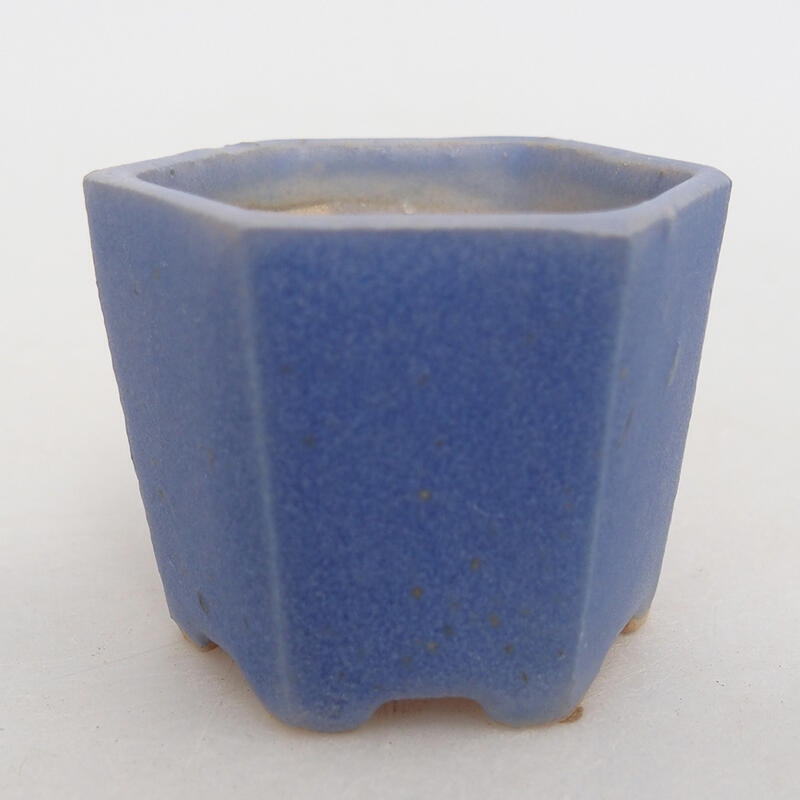 Mini-Bonsaischale 4 x 4 x 3,5 cm, Farbe blau