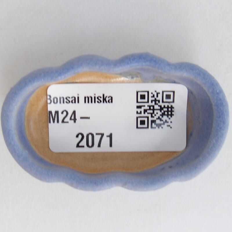 Mini-Bonsaischale 5,5 x 3 x 1,5 cm, Farbe blau