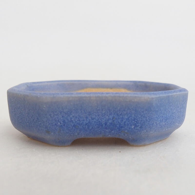 Mini-Bonsaischale 5,5 x 4,5 x 1,5 cm, Farbe blau