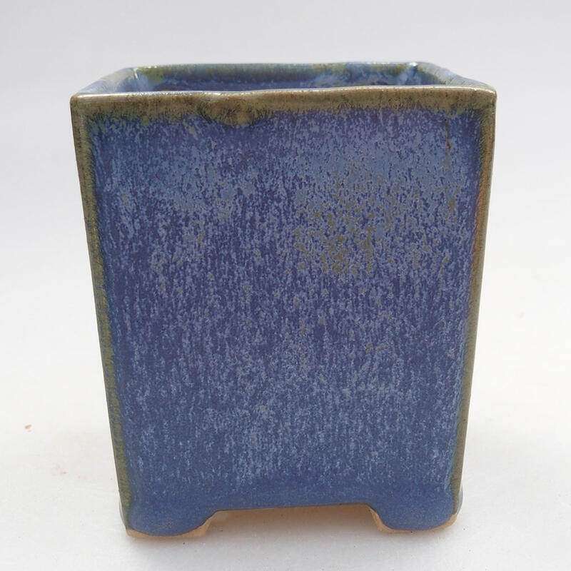 Mini-Bonsaischale 5,5 x 5,5 x 6,5 cm, Farbe blau