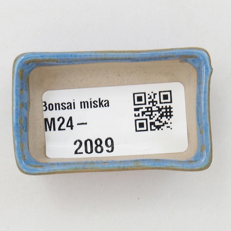 Mini-Bonsaischale 5 x 3 x 2 cm, Farbe blau