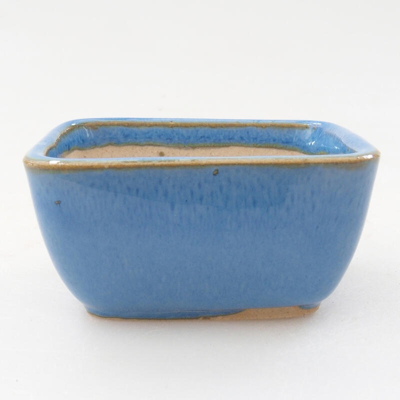 Mini-Bonsaischale 6 x 4,5 x 3 cm, Farbe blau