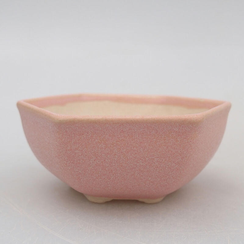 Mini-Bonsaischale 7 x 6,5 x 3 cm, Farbe rosa