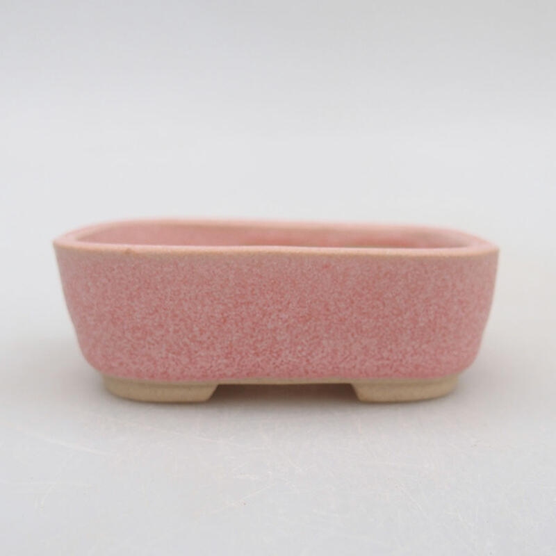 Mini-Bonsaischale 7 x 6 x 2,5 cm, Farbe rosa